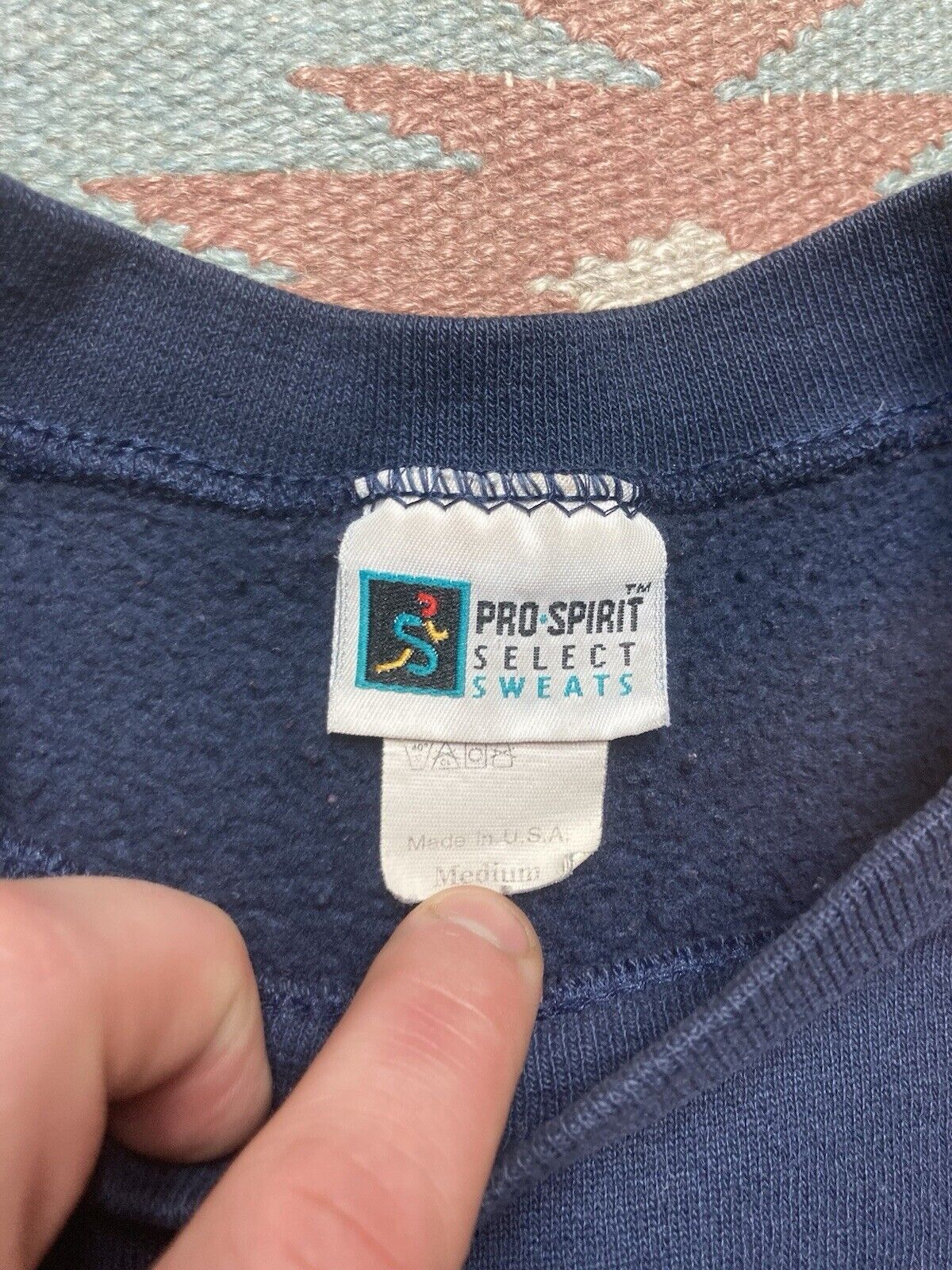 Vintage VTG 80s sweatshirt pro spirit blank paint distressed medium Size US M / EU 48-50 / 2 - 6 Thumbnail