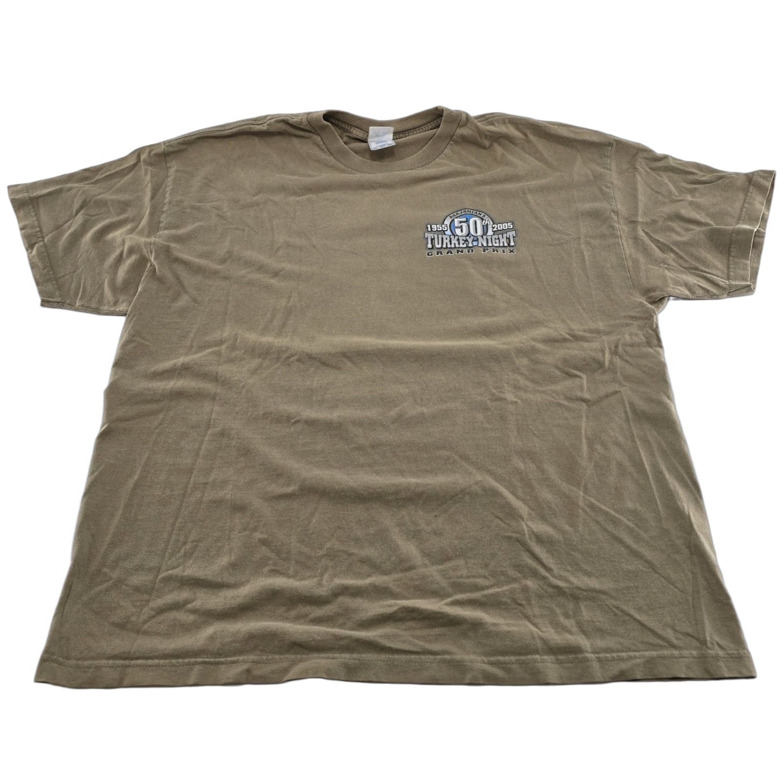 Vintage Grand Prix 50th Turkey night Grand Prix Midget racing event 2005 Irwindale CA - T Shirt 2XL Nike Shirt White Cat Mens Size US XXL / EU 58 / 5 - 1 Thumbnail