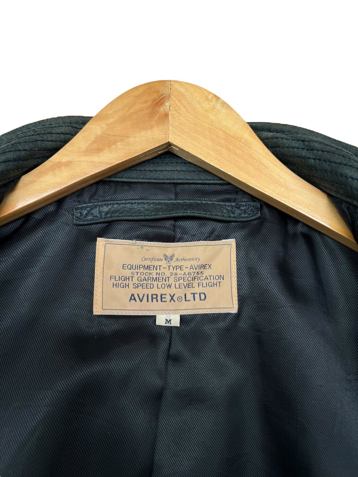 Avirex Zipper Sunfaded Distressed Racing Leather Jacket