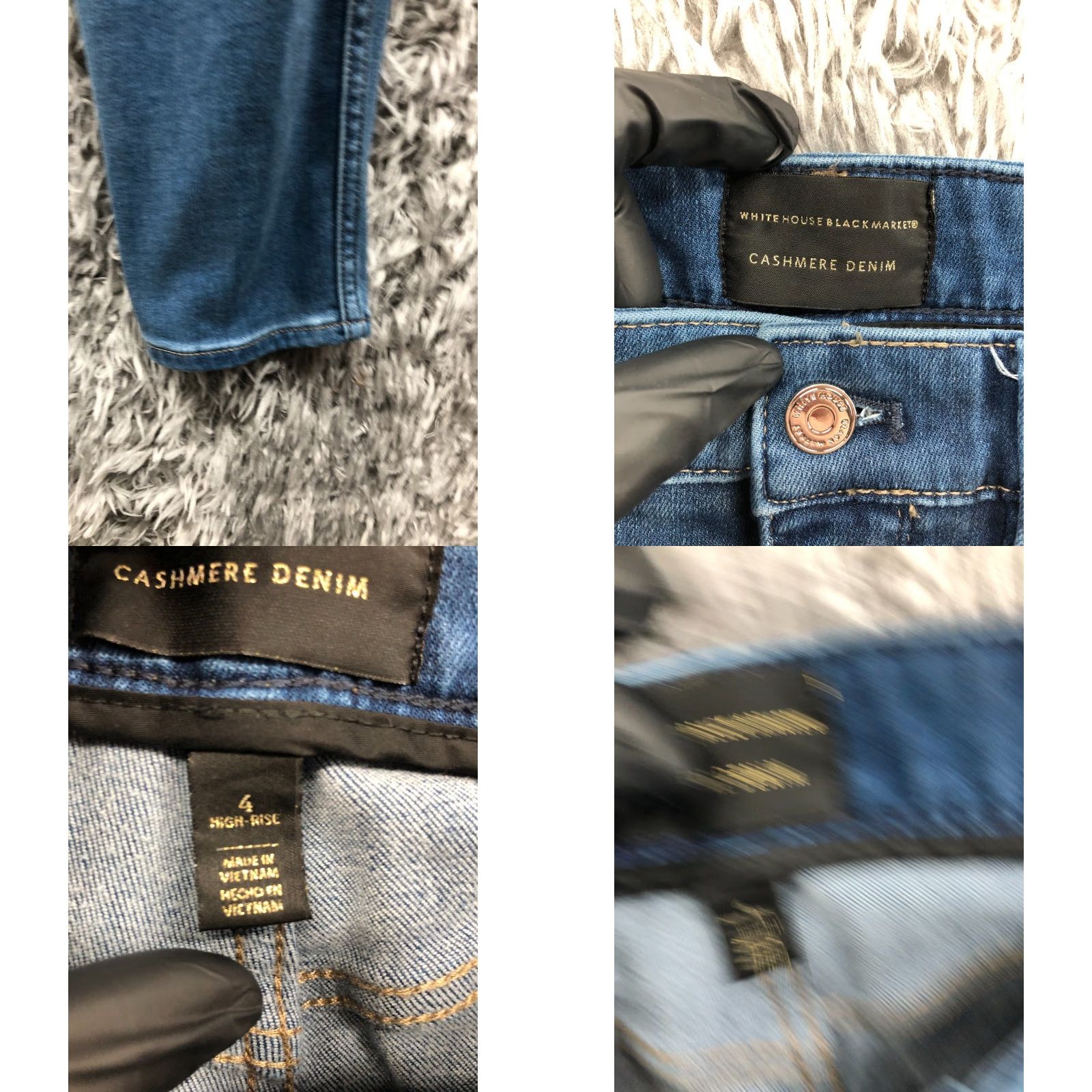 Vintage Cashmere Jeans Skinny High Rise Womens Size 4 Medium Wash Blue Denim Size 27" / US 4 / IT 40 - 8 Thumbnail