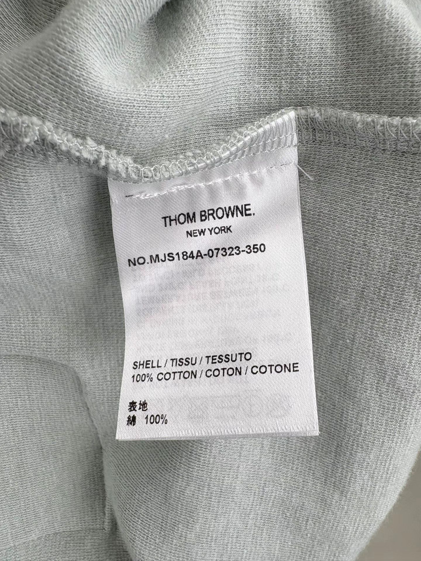 Thom Browne THOM BROWNE Mock Neck Long Sleeve T-Shirt Size US L / EU 52-54 / 3 - 4 Thumbnail