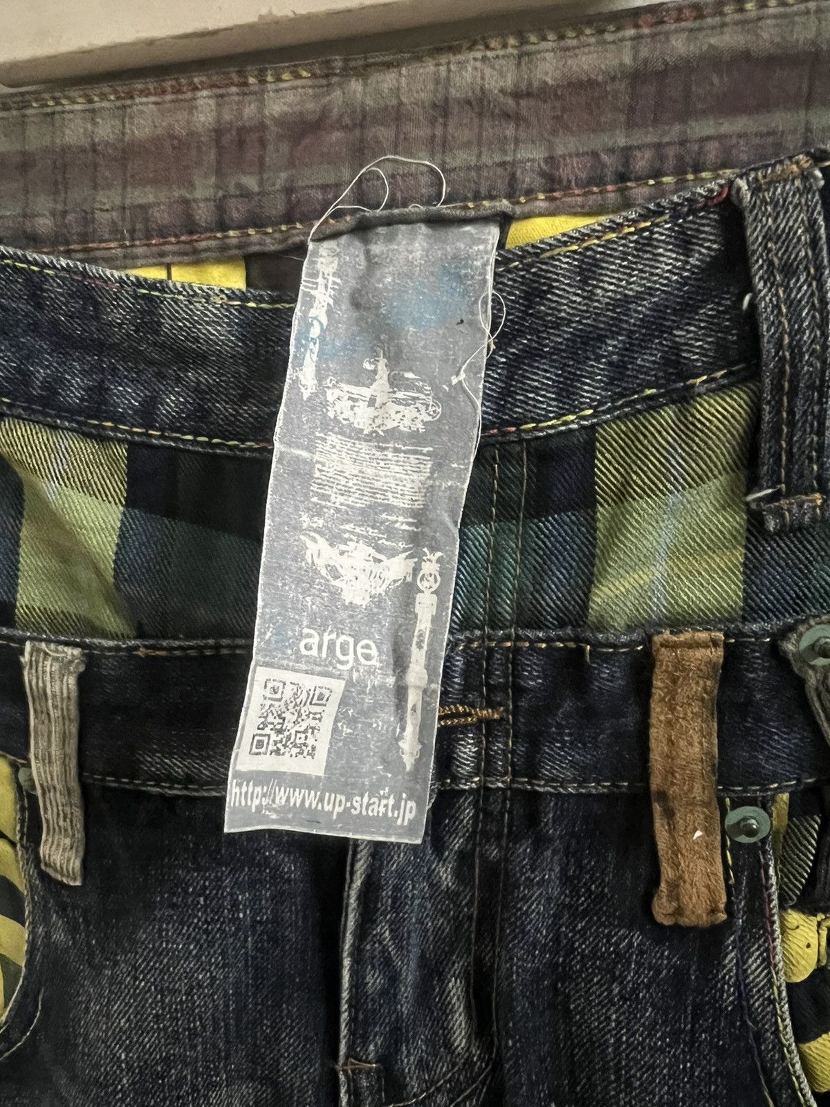 Hysteric Glamour × Japanese Brand DOUBLE WAIST🔥BREATHMINT TWIST DISTRESSED DENIM PANT Size US 32 / EU 48 - 13 Thumbnail