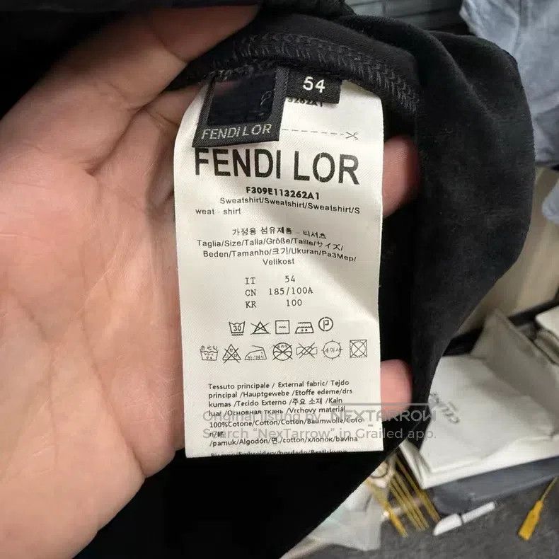 Fendi Fendi Monogram Fleece Hoodie Size US L / EU 52-54 / 3 - 4 Thumbnail