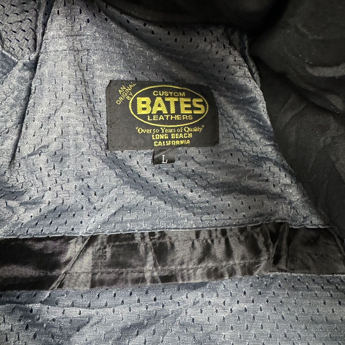 Bates Hats ❄️BATES LONG BEACH RACING BIKERS JACKET Size US L / EU 52-54 / 3 - 14 Thumbnail