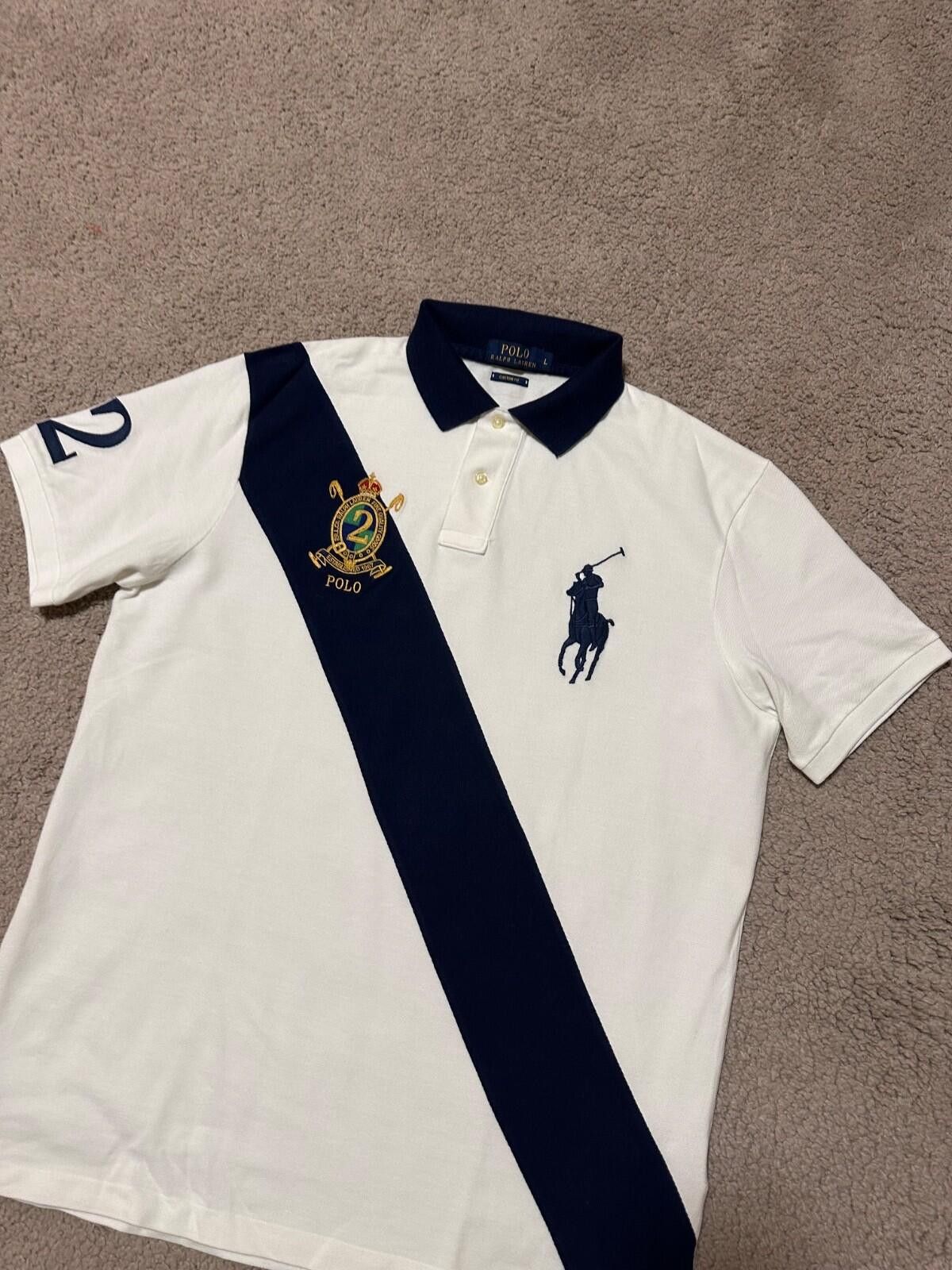 Polo Ralph Lauren Men Polo Ralph Lauren Custom Slim Fit Polo Sz L Size US L / EU 52-54 / 3 - 3 Thumbnail