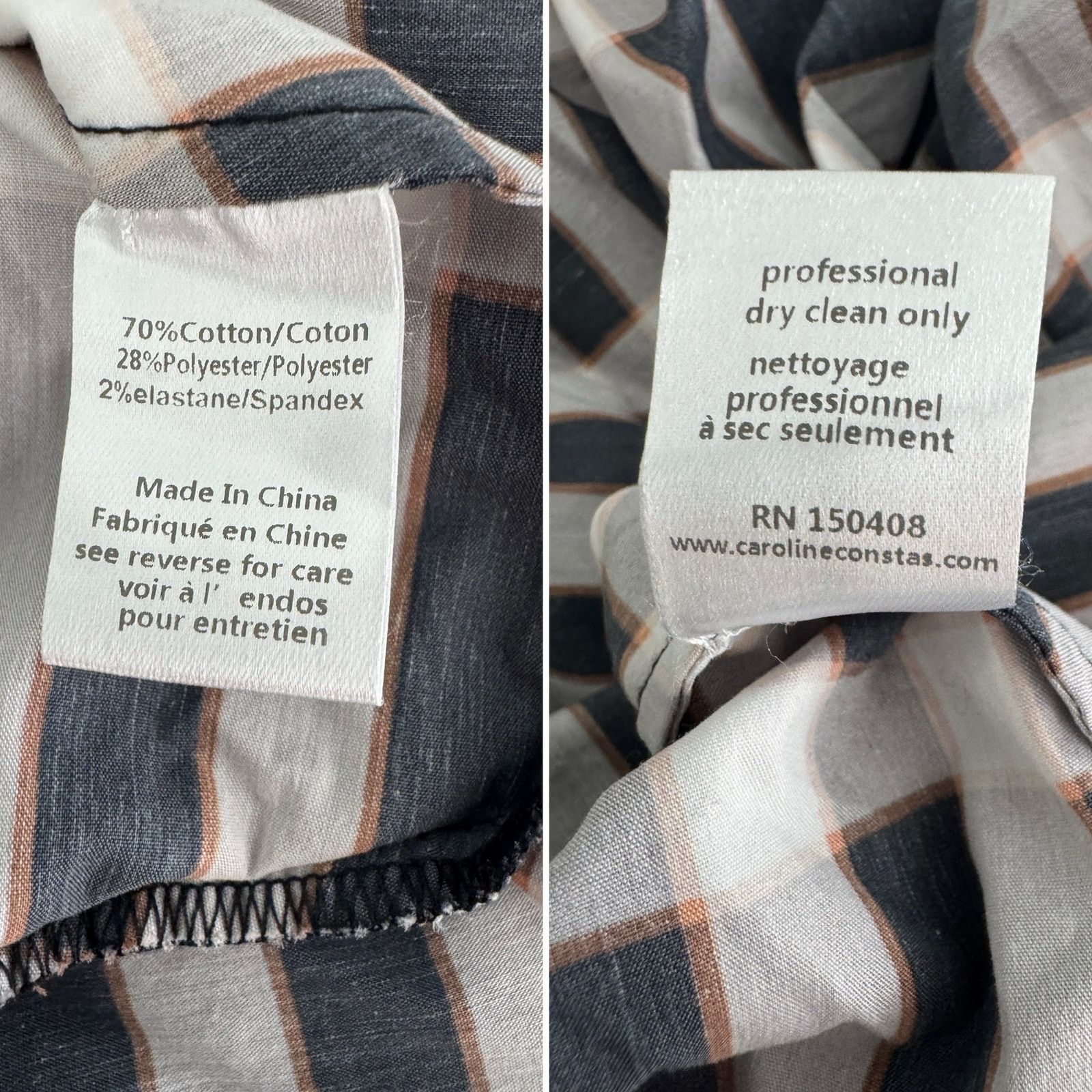 CAROLINE CONSTAS Caroline Constas Gianna Maxi Dress Black Fall Plaid M Size M / US 6-8 / IT 42-44 - 13 Thumbnail