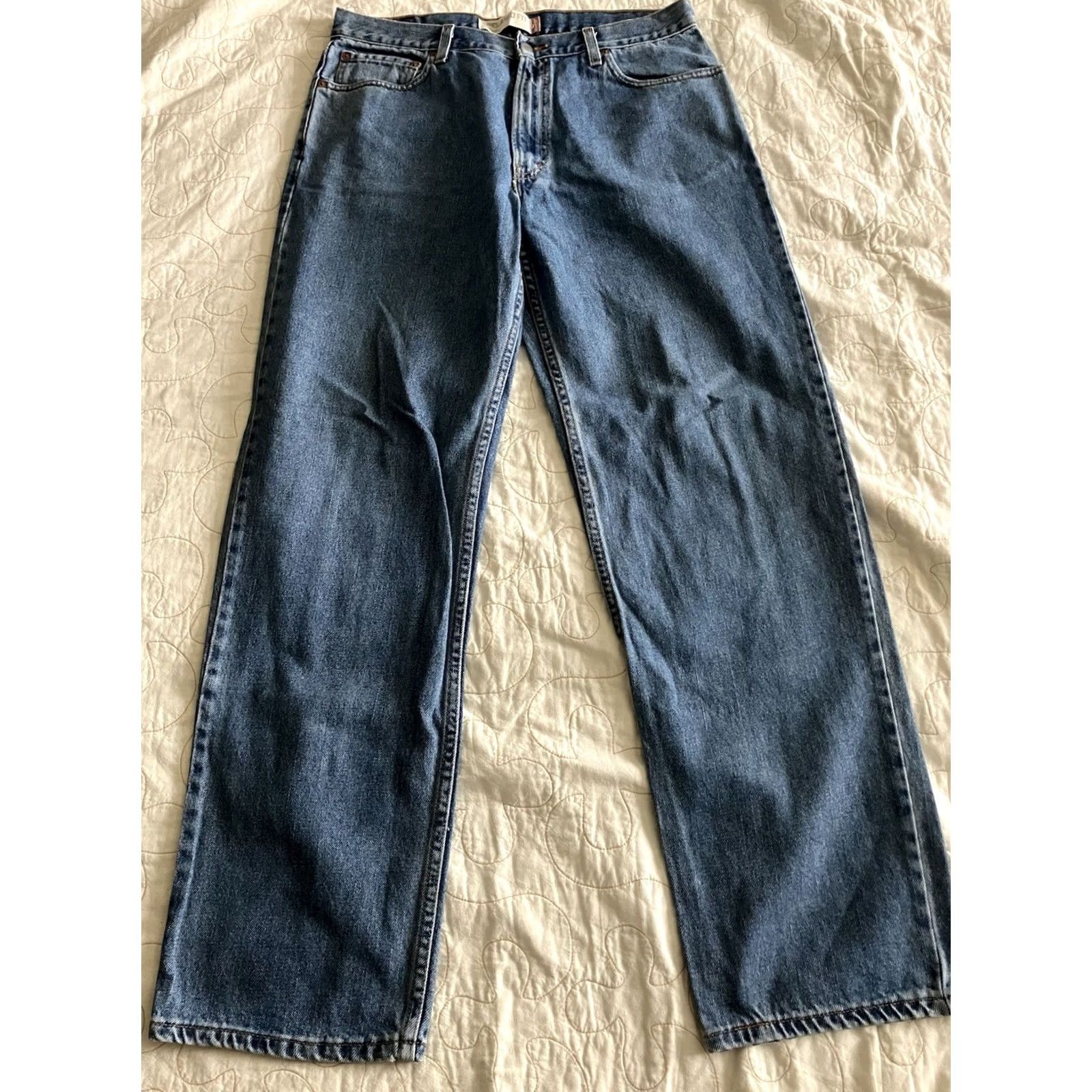 Levi's Levi’s 550 Jeans Men’s 36x34 Blue Denim Relaxed Fit 36x34 Zip Pockets Straight Y2K 2000s Mens Regular Jeans Size US 36 / EU 52 - 3 Thumbnail