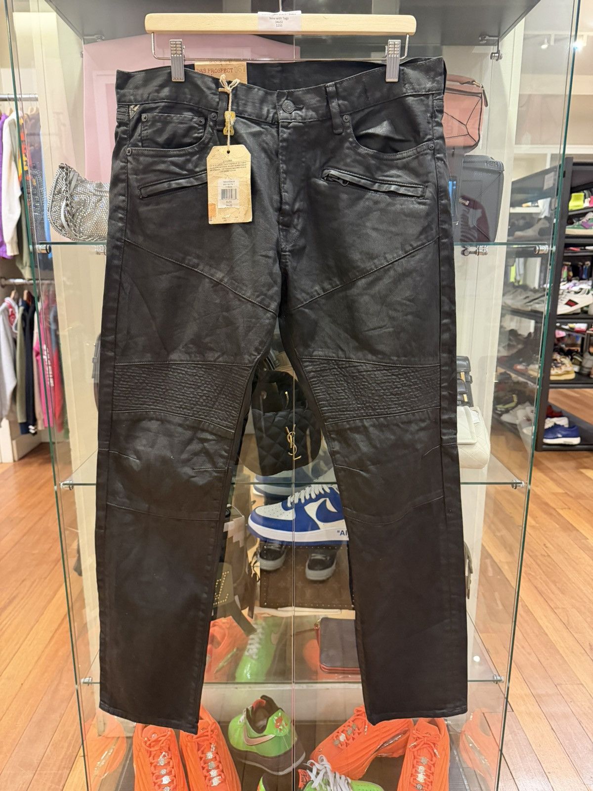 Denim & Supply Ralph Lauren Denim & Supply Ralph Lauren Waxed Moto Jeans Size US 34 / EU 50 - 1 Thumbnail