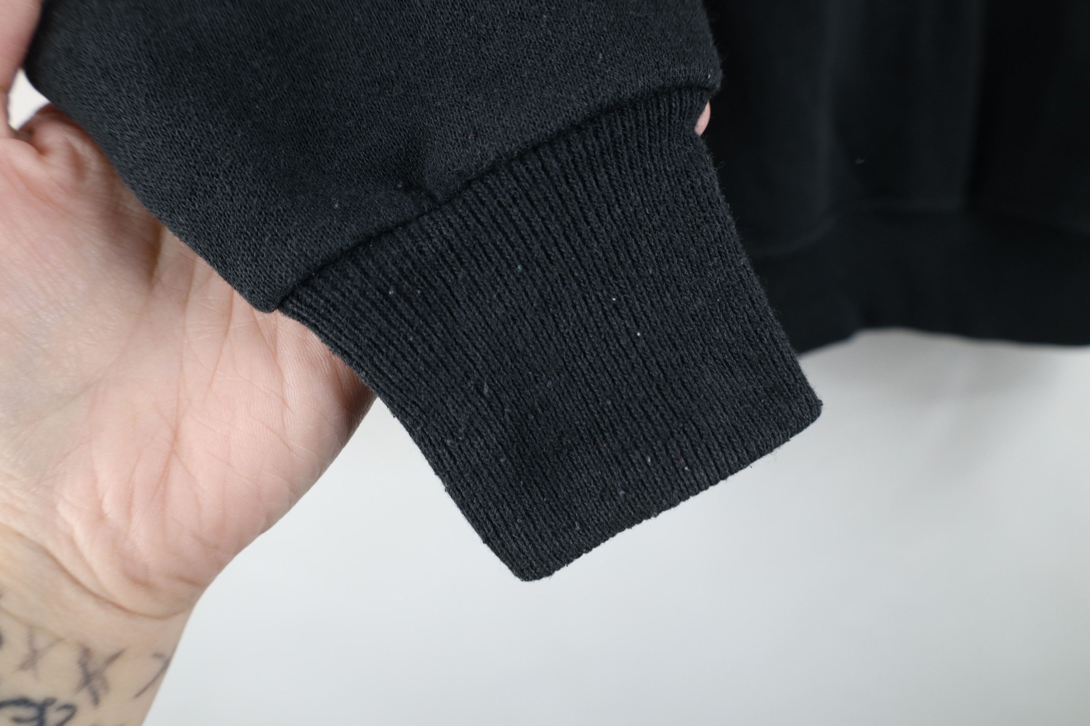 Vintage Vintage 90s Streetwear Raglan Crewneck Sweatshirt Black USA Size S / US 4 / IT 40 - 8 Thumbnail