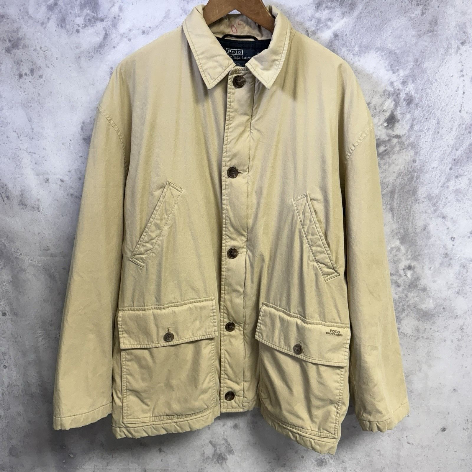 Polo Ralph Lauren Polo Ralph Lauren Jacket Mens Medium 25x30 Tan Full Zip Insu Size US M / EU 48-50 / 2 - 1 Thumbnail