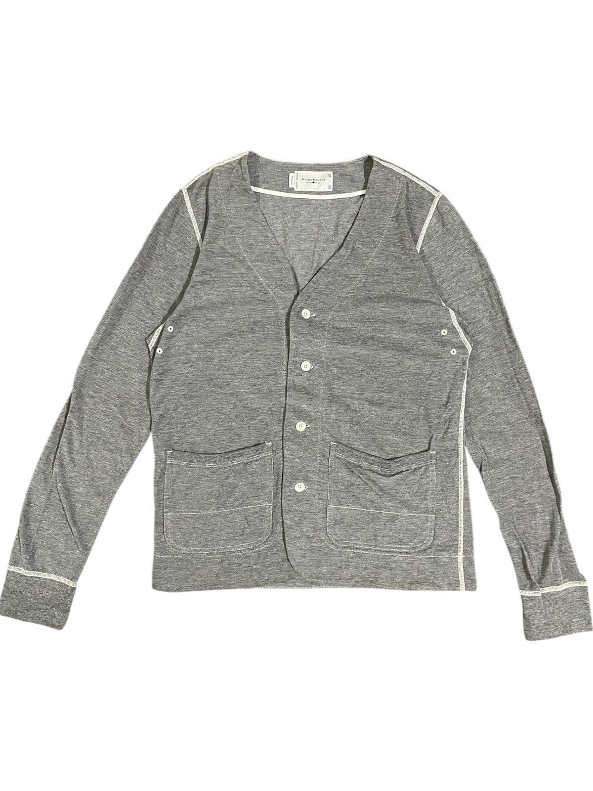Wings + Horns Wing + Horns Grey Research Cardigan Size US M / EU 48-50 / 2 - 1 Thumbnail