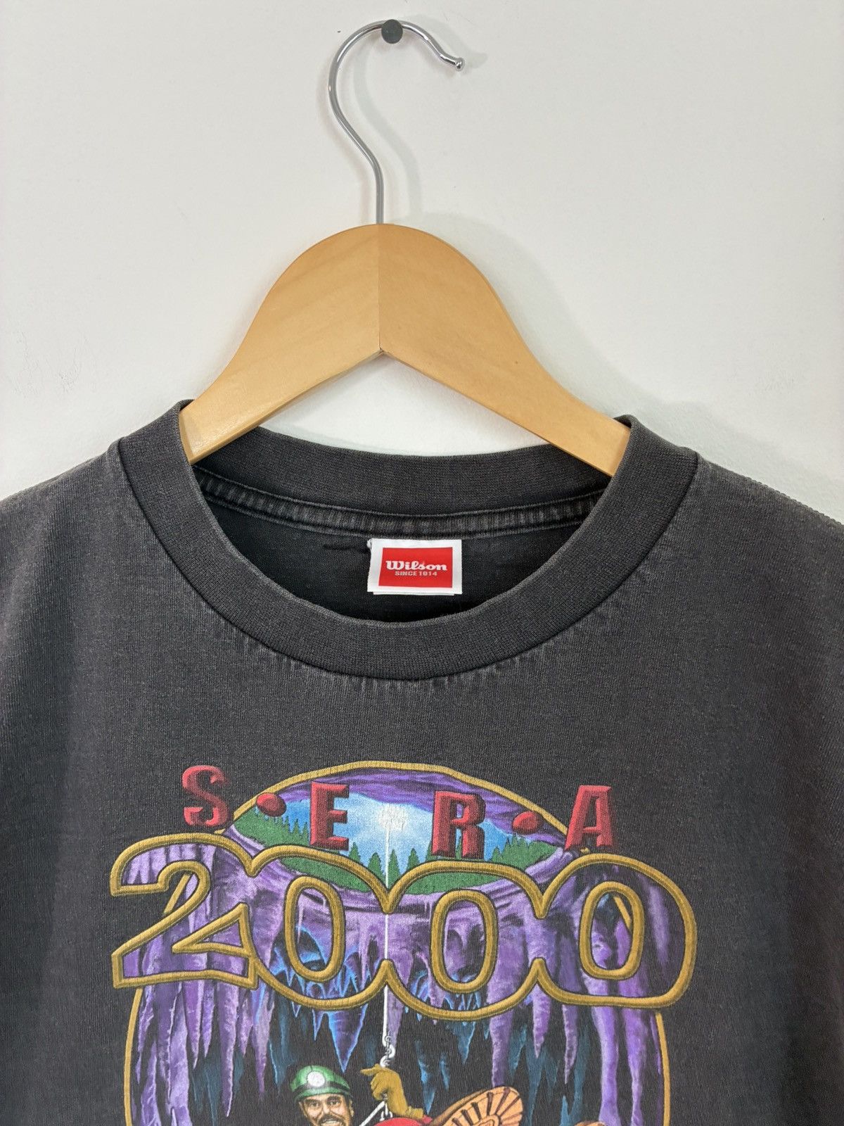 Vintage Vintage Single Stitch Sun Faded Rock Climbing Caving Tee Size US L / EU 52-54 / 3 - 4 Thumbnail