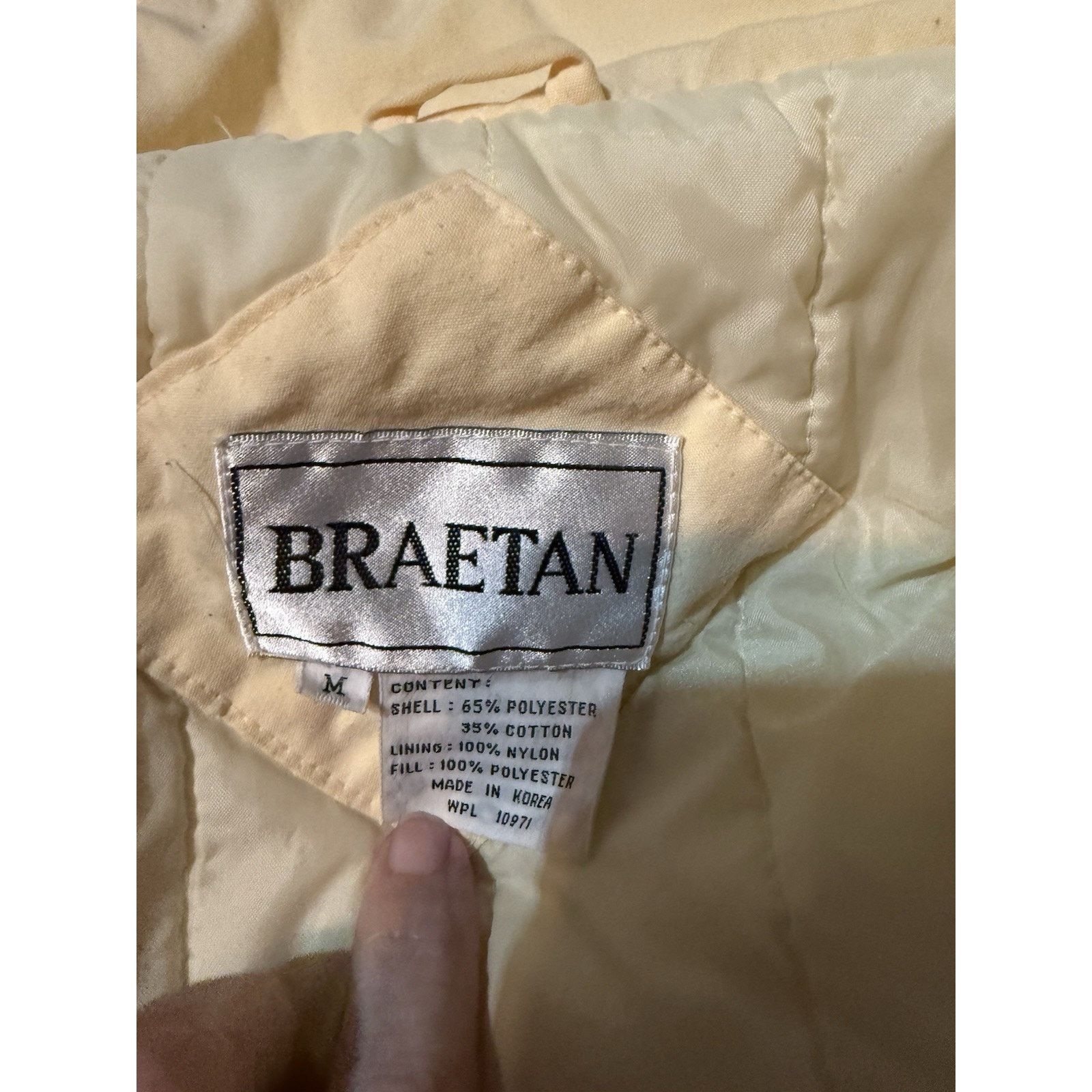 Other VTG Braetan Jacket ski Puffer 90’s yellow M Retro Snap Zip Size L / US 10 / IT 46 - 7 Thumbnail