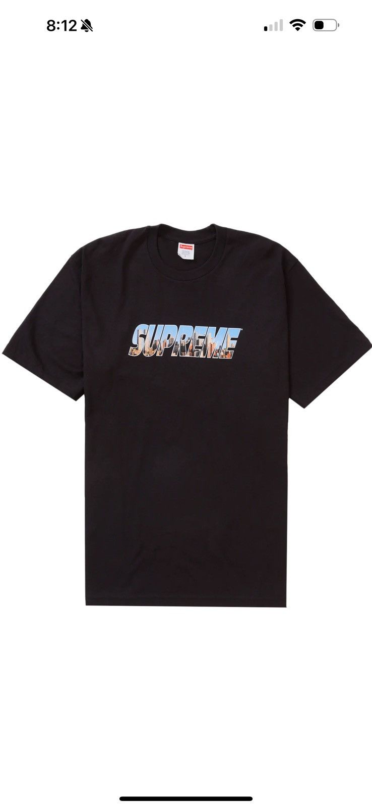 image of Supreme Gotham Tee in Black, Men's (Size Medium)