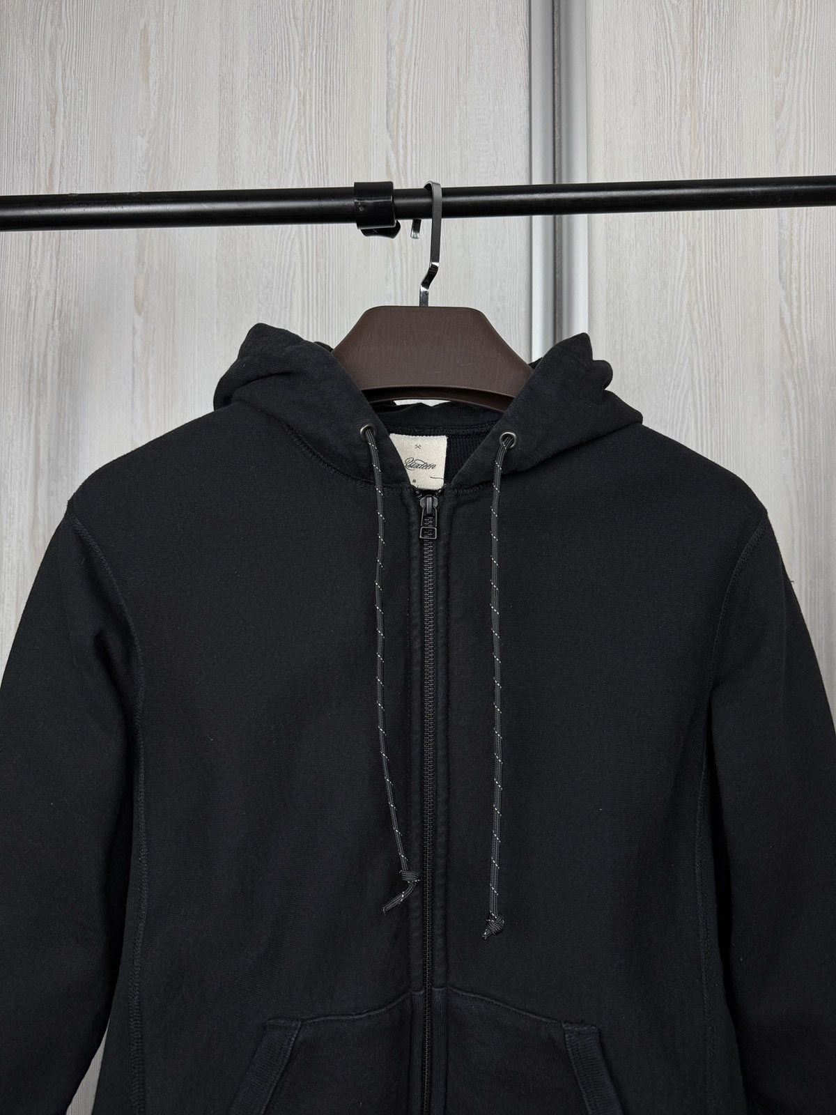3sixteen black basic full zip made in Canada hoodie