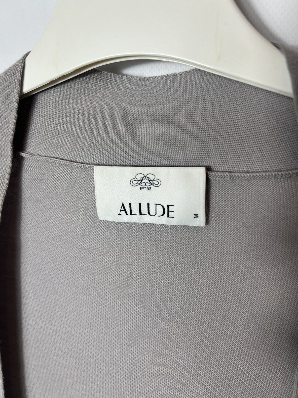 Allude Vintage luxury designer Allude Gray Wool Cardigan Size M Size M / US 6-8 / IT 42-44 - 5 Thumbnail