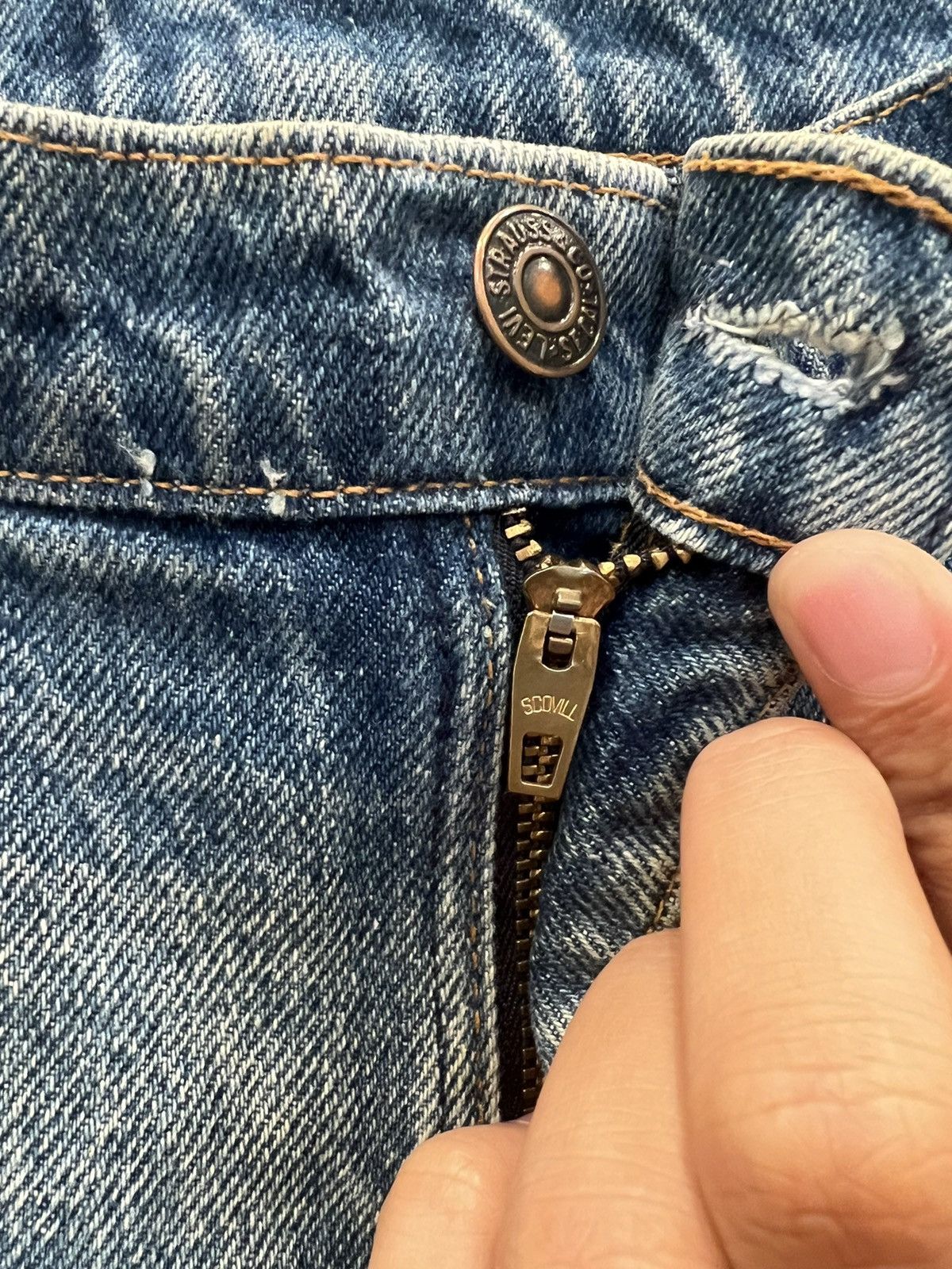 Levi's × Levi's Vintage Clothing × Vintage Levi's 517 Orange Tabs Size US 33 - 4 Thumbnail
