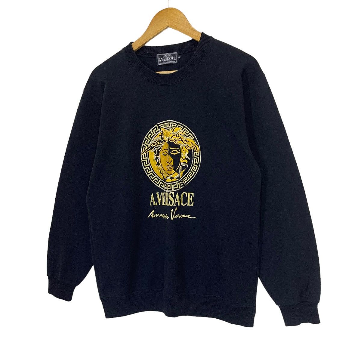 Designer × Japanese Brand A VERSACE MEDUSO LOGO CREWNECK SWEATSHIRT Size US M / EU 48-50 / 2 - 3 Thumbnail