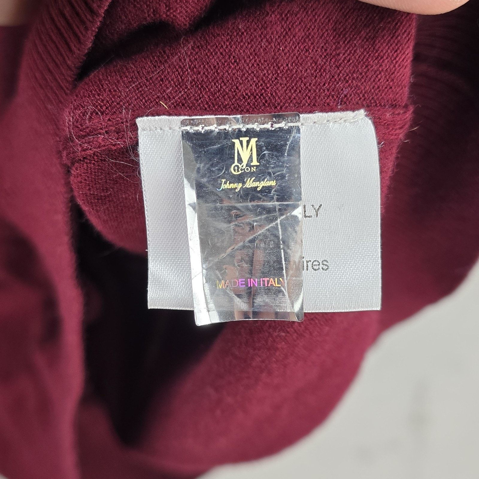 Other JM by Johnny Manglani 1/4 Zip Sweater Mens Large 54 Wool Size US L / EU 52-54 / 3 - 9 Thumbnail