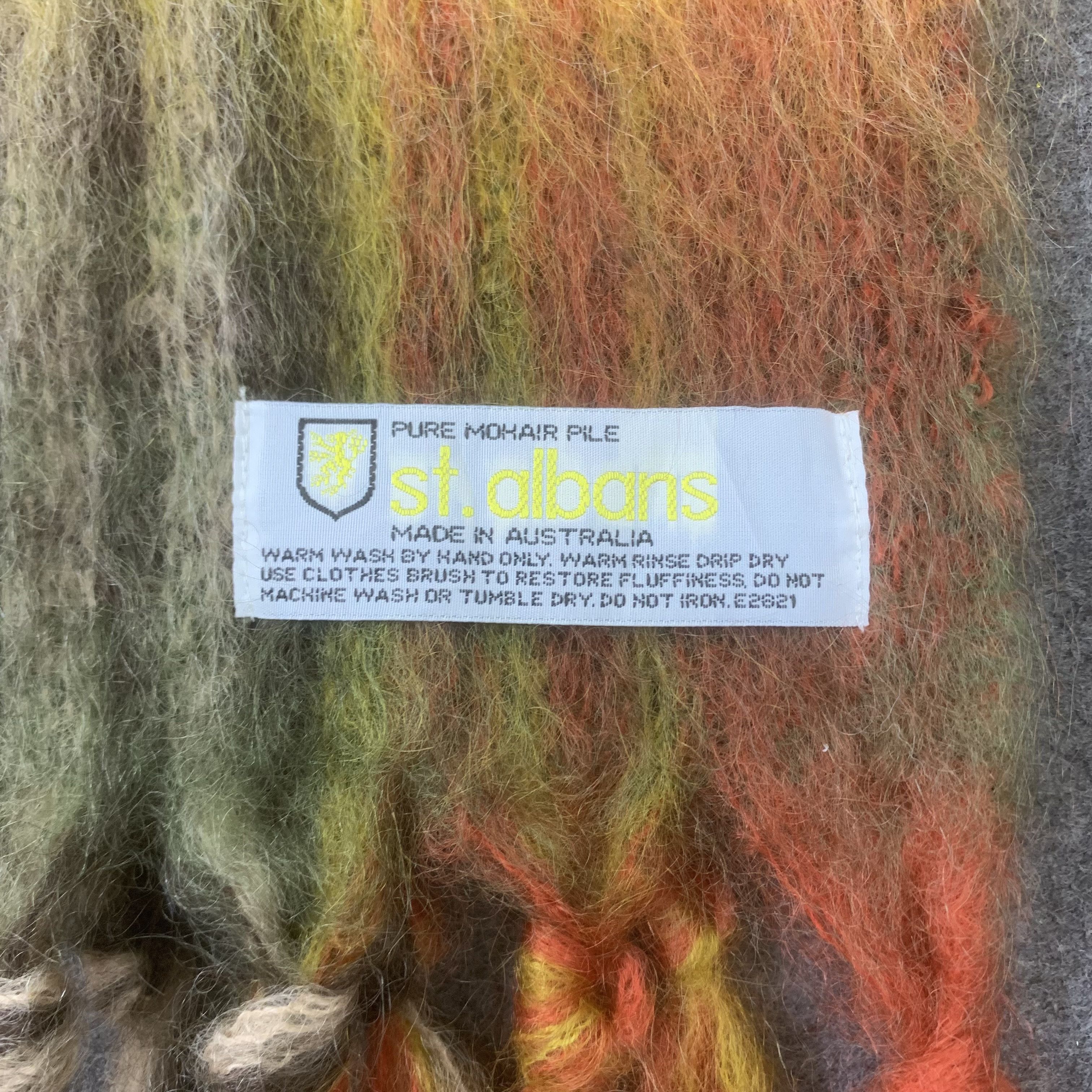 Vintage St. Albans Scarf Mohair Muffler Neck Wrap BL9281 Size ONE SIZE - 5 Thumbnail