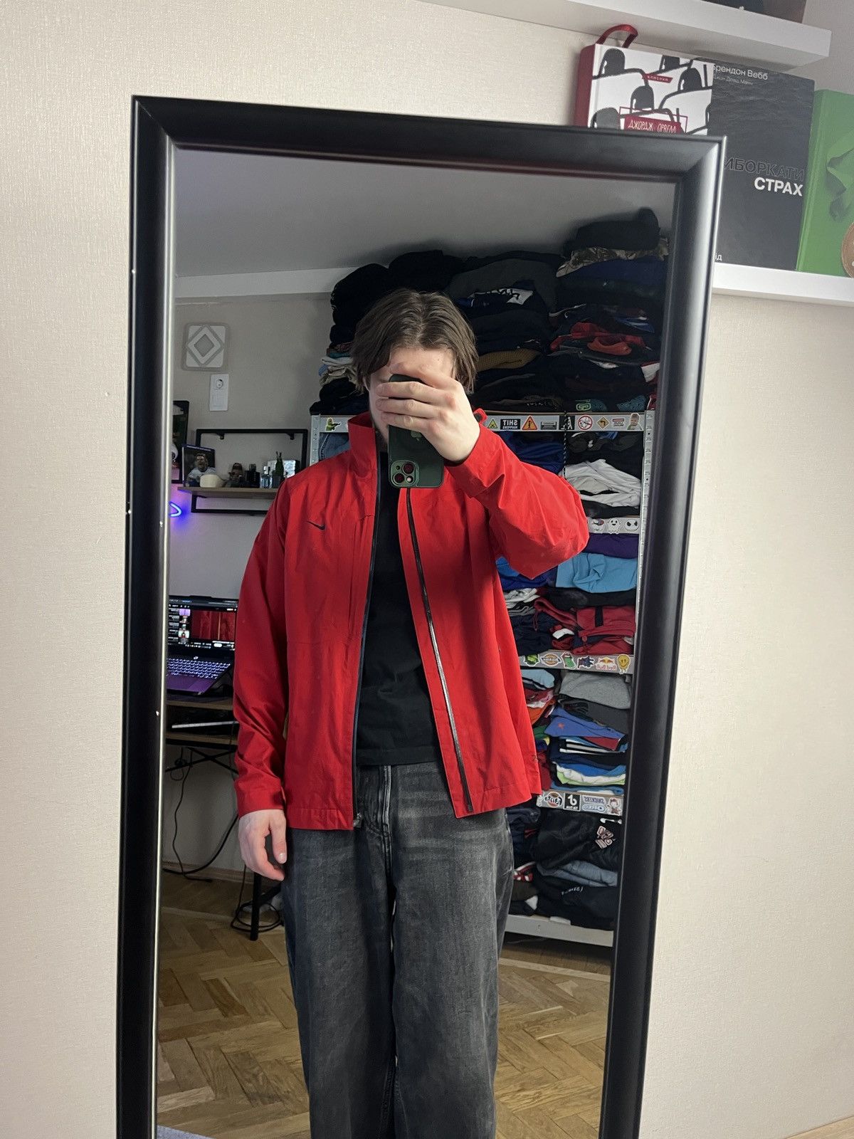 Nike NIKE Golf Jacket Red Gore-Tex Vintage Y2K Outdoor Life Size US M / EU 48-50 / 2 - 4 Thumbnail