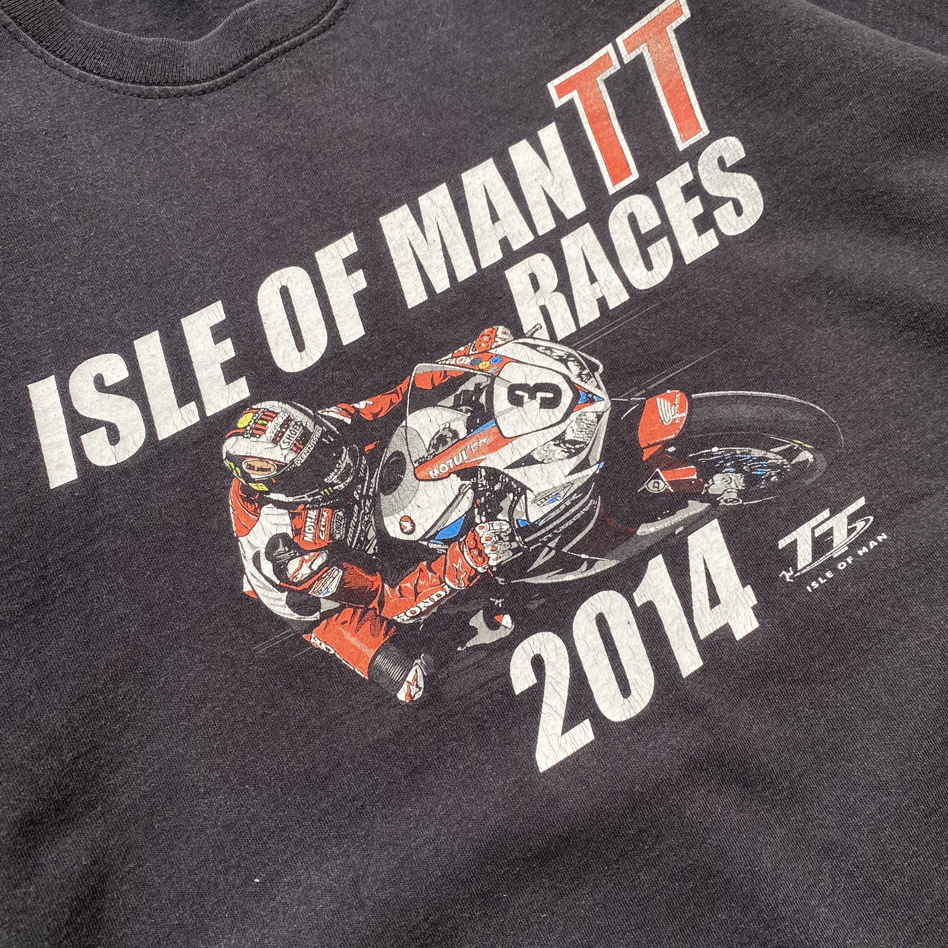 Yamaha 🏍️Vintage Racing Moto tee Honda Ducati Isle of Man kawasaki Size US L / EU 52-54 / 3 - 4 Thumbnail