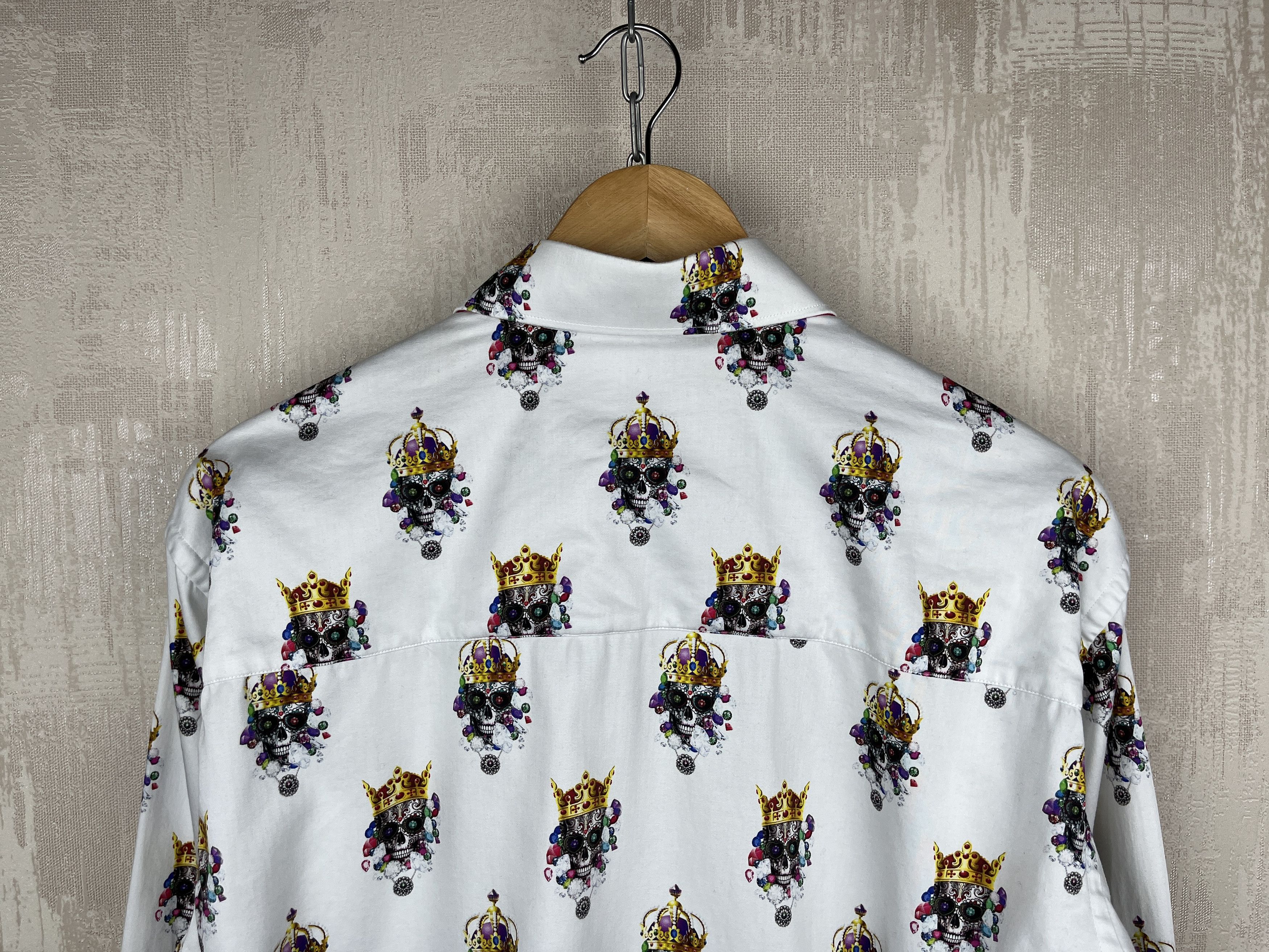 Other Claudio Lugli Skulls King Long Sleeve Shirt Size US XL / EU 56 / 4 - 12 Thumbnail