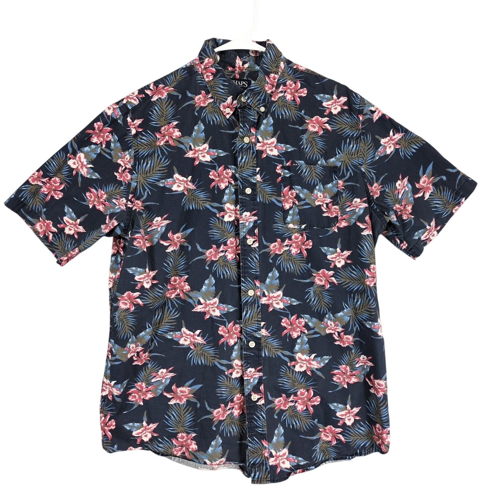 Chaps Chaps Men's XL Tropical Hawaiian Print Button Down Shirt Size US XL / EU 56 / 4 - 1 Thumbnail