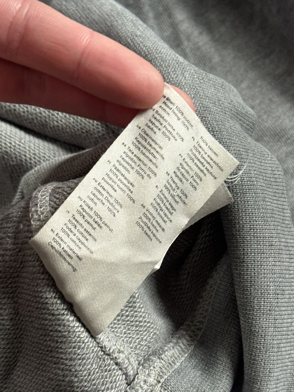 Arket Arket L/size basic gray hoodie hooded sweatshirt jumper Size US L / EU 52-54 / 3 - 9 Thumbnail