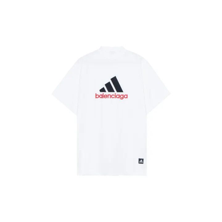 Balenciaga Balenciaga x Adidas Embroidered Logo T-Shirt 0079 Size US M / EU 48-50 / 2 - 1 Thumbnail