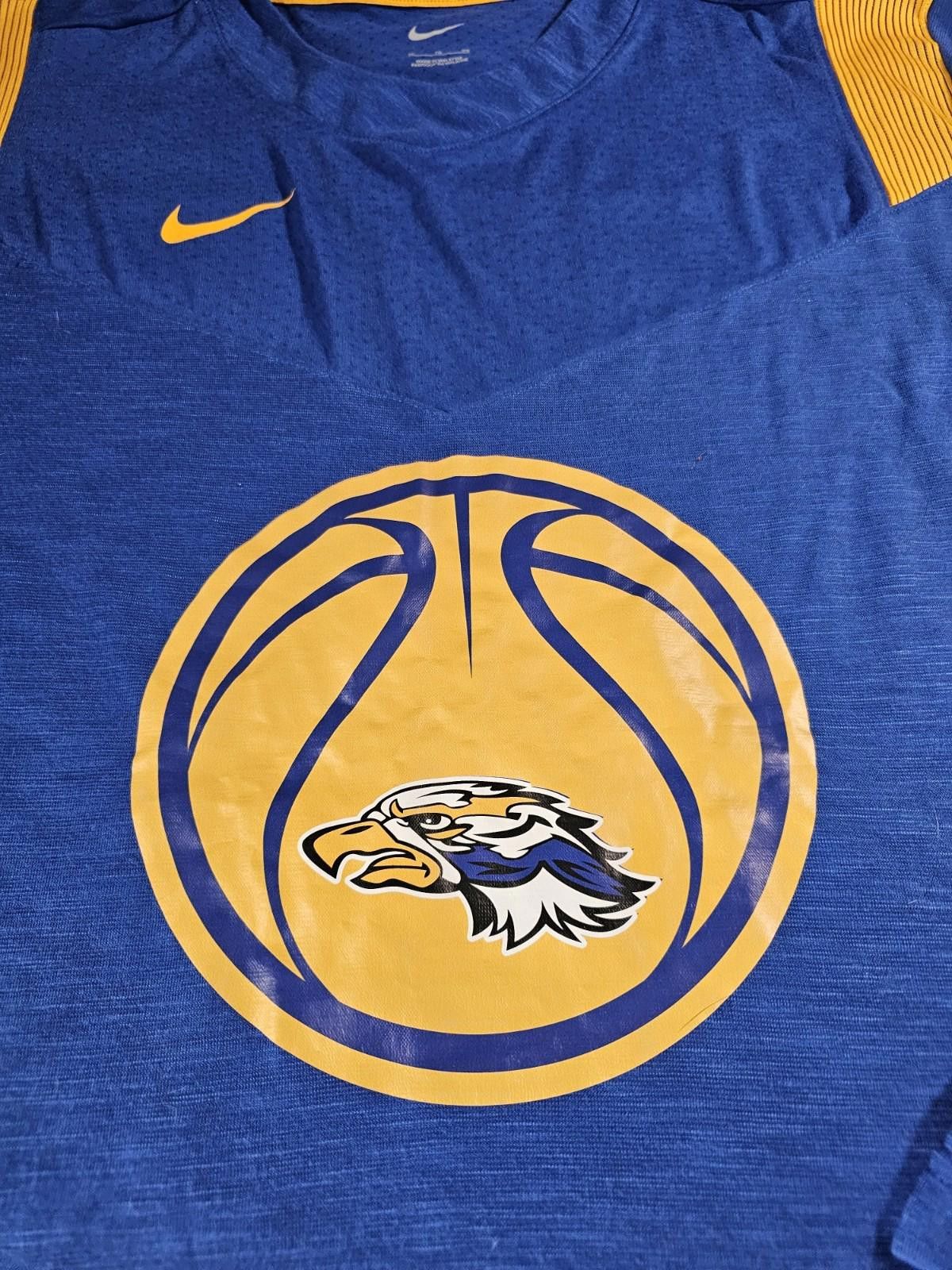Nike Nike Drifit Long Sleeve Eagles Basketball Shirt Blue XL Size US XL / EU 56 / 4 - 2 Thumbnail