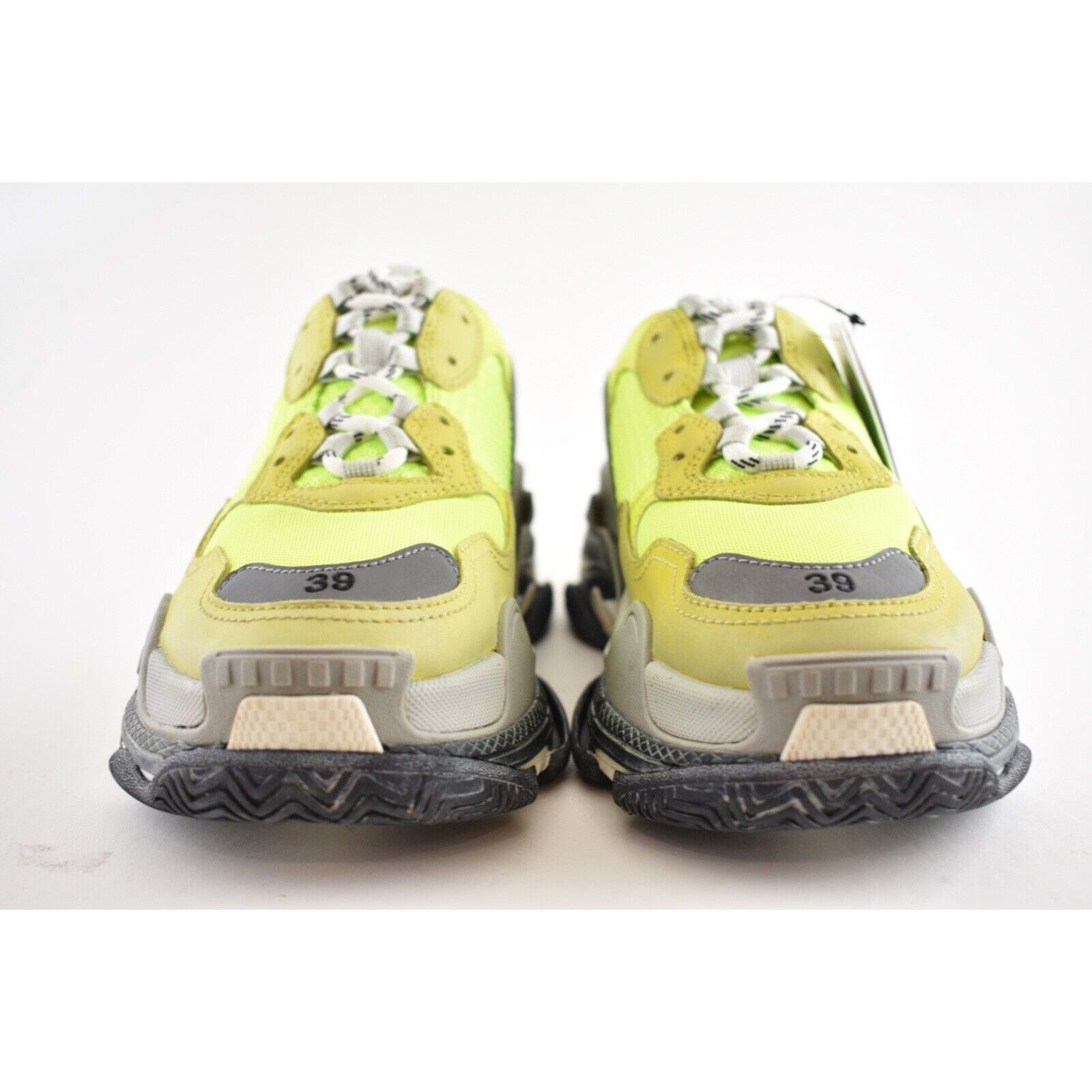 Balenciaga Balenciaga Triple S Mens Jaune Neon Yellow Grey Speed Size US 6 / EU 39 - 5 Thumbnail