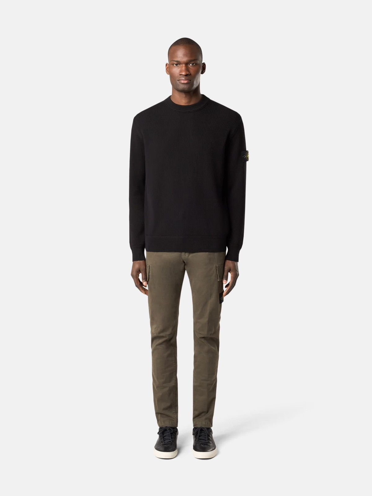 Stone Island Stone Island Ribbed Crewneck Sweater - Black Size US M / EU 48-50 / 2 - 1 Thumbnail