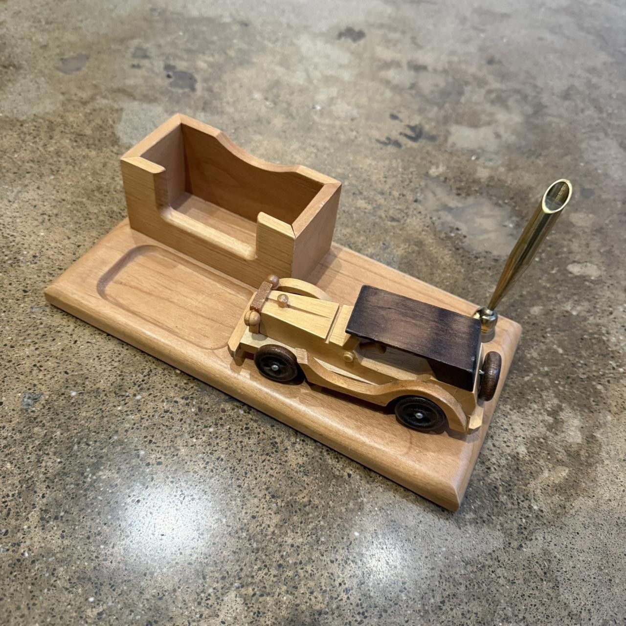 Designer Vintage Wooden 1987 Desk Organizer Size ONE SIZE - 2 Thumbnail