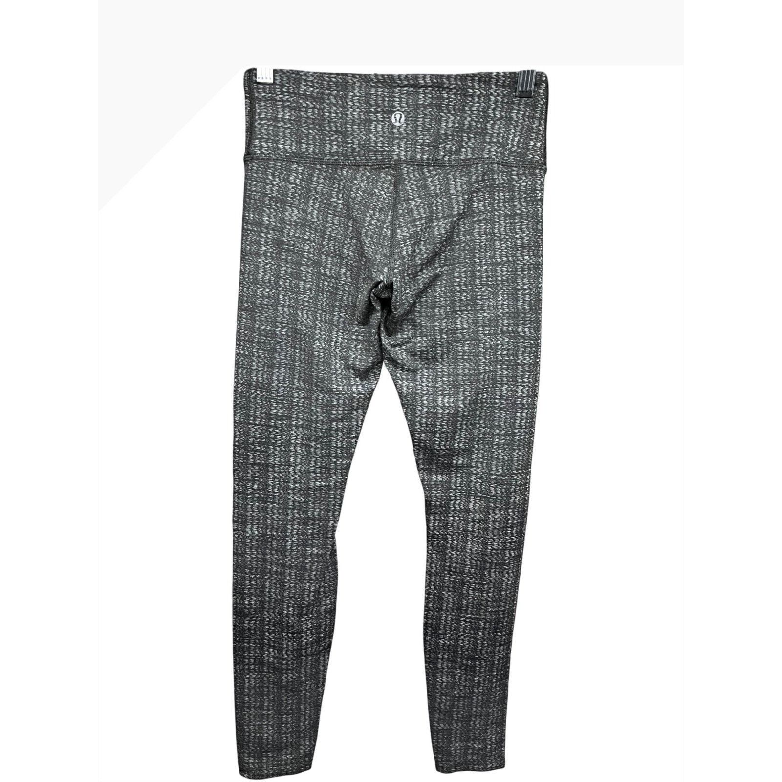 Lululemon Lululemon Wunder Under Crop Yoga Leggings Gray Ziggy Wee 4 Size 27" / US 4 / IT 40 - 4 Thumbnail