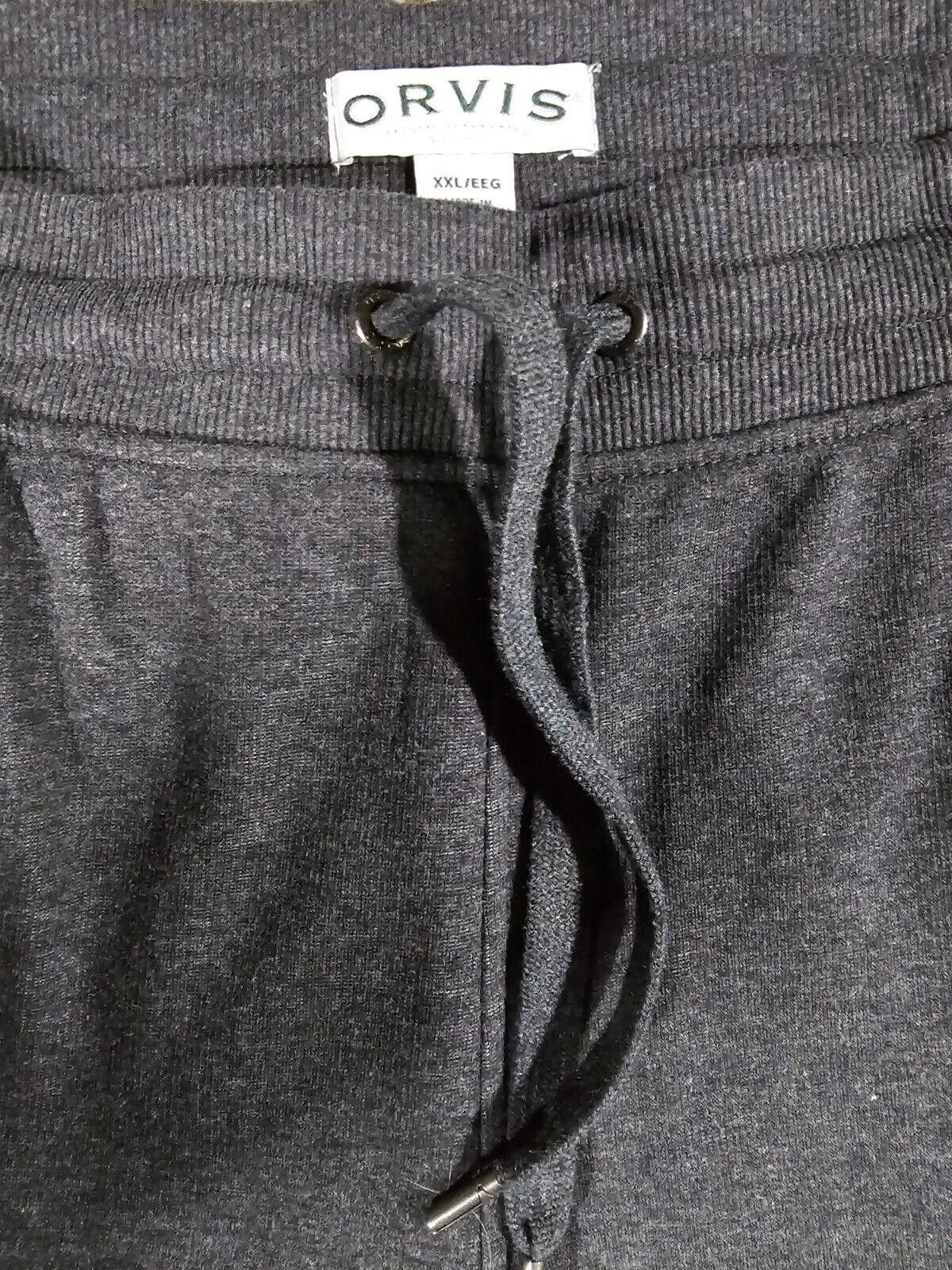 Orvis Orvis Men's Jogger Drawstring Sweatpants Gray XXL Pocket Size US 40 / EU 56 - 2 Thumbnail
