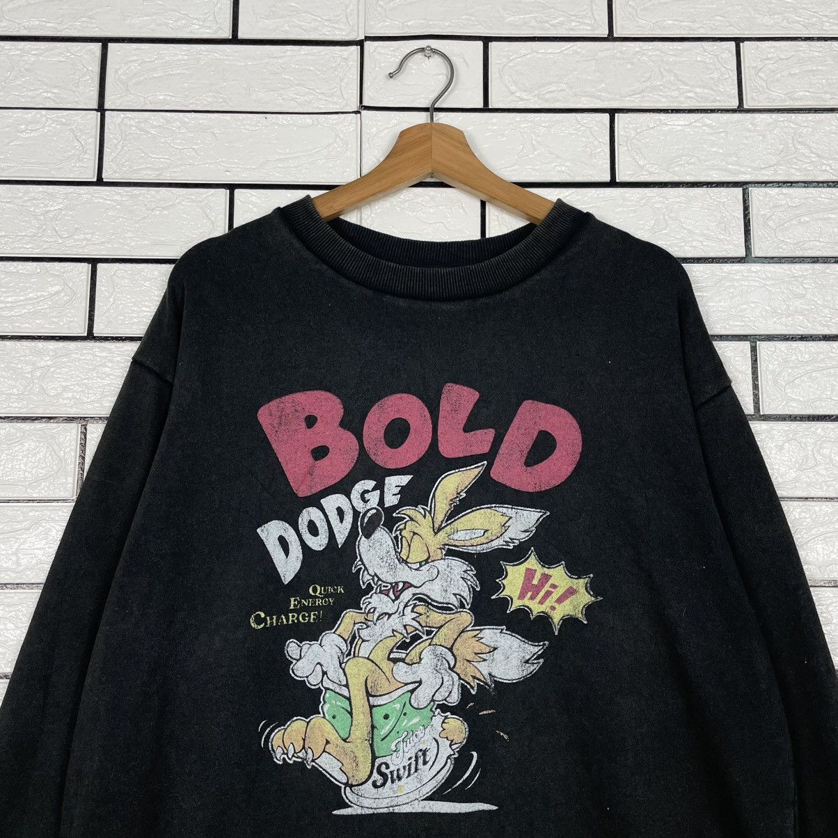 Japanese Brand Bold Dodge Big Print Crewneck Sweatshirt Size US M / EU 48-50 / 2 - 2 Thumbnail