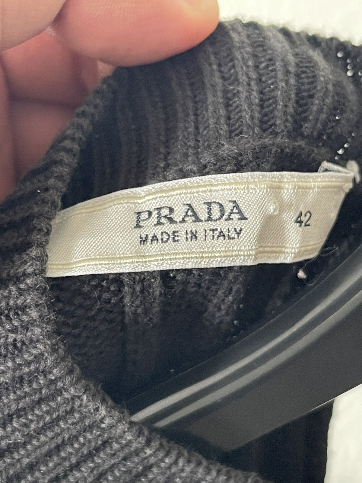 Prada Prada Open Back Black Ribbed Knit Top Size M / US 6-8 / IT 42-44 - 7 Thumbnail