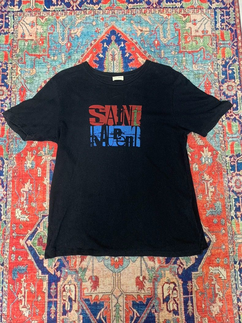 Saint Laurent Paris Saint Laurent Paris Destructive Graffiti Design short sleev Size US S / EU 44-46 / 1 - 1 Thumbnail