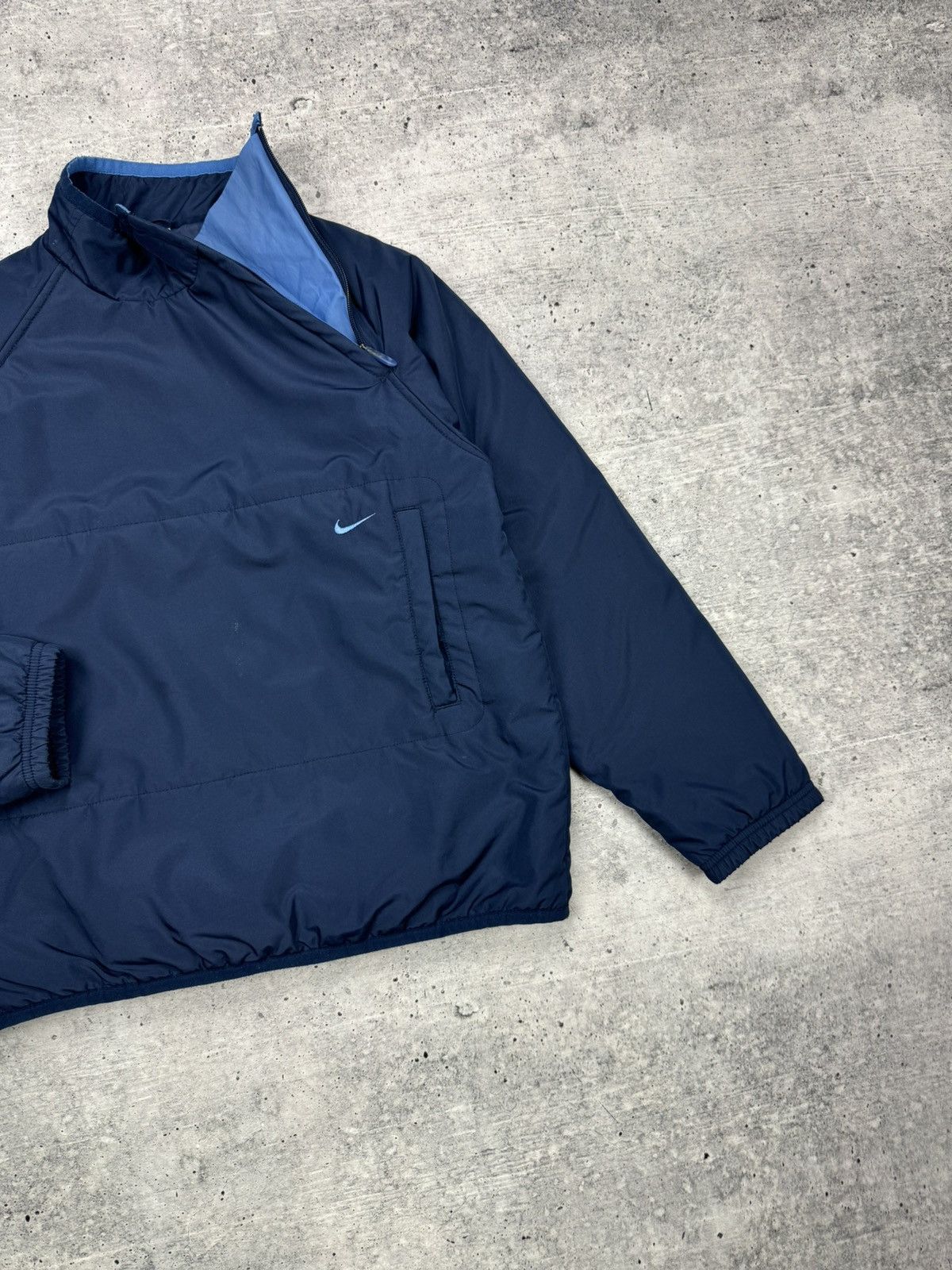 Nike × Vintage Vintage Nike 90’s Y2K Style Drill Nylon Anorak Bomber Jacket Size US S / EU 44-46 / 1 - 4 Thumbnail