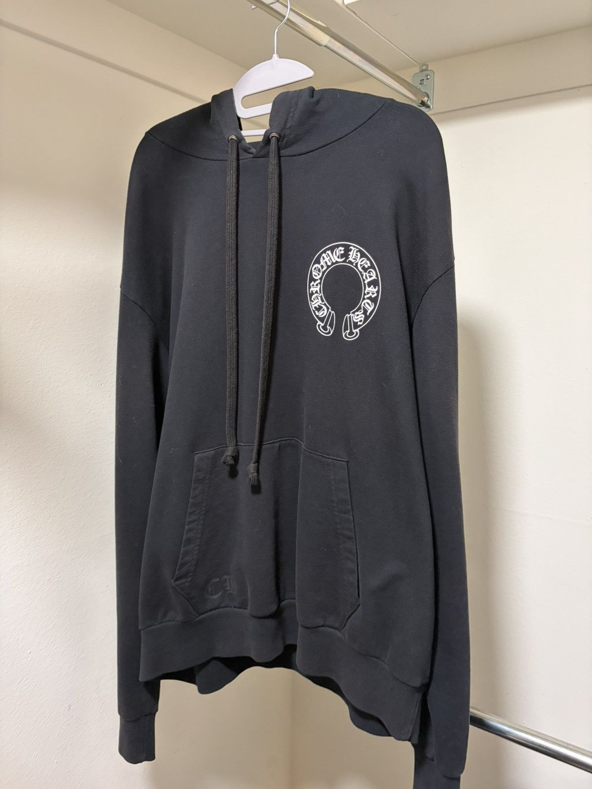 chrome hearts black hoodie MADE USA size L