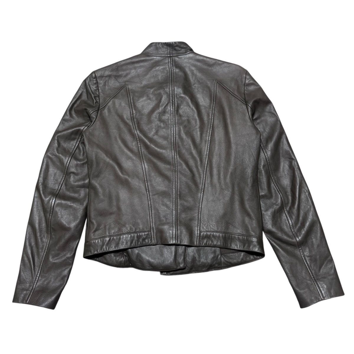 Helmut Lang Helmut Lang Leather Biker Jacket Green Washed Size M / US 6-8 / IT 42-44 - 9 Thumbnail
