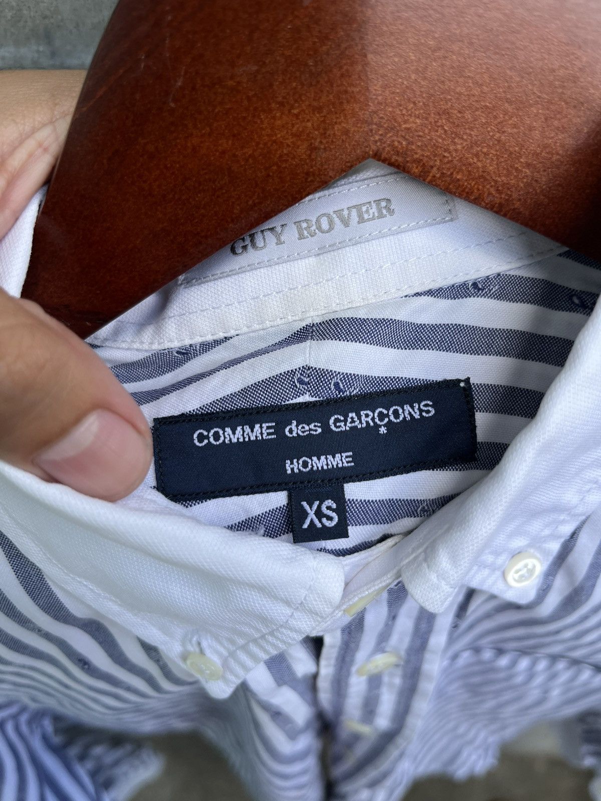 Comme des Garcons Homme SS13 Hickory Striped Music Notes Shirt Size US XS / EU 42 / 0 - 7 Thumbnail