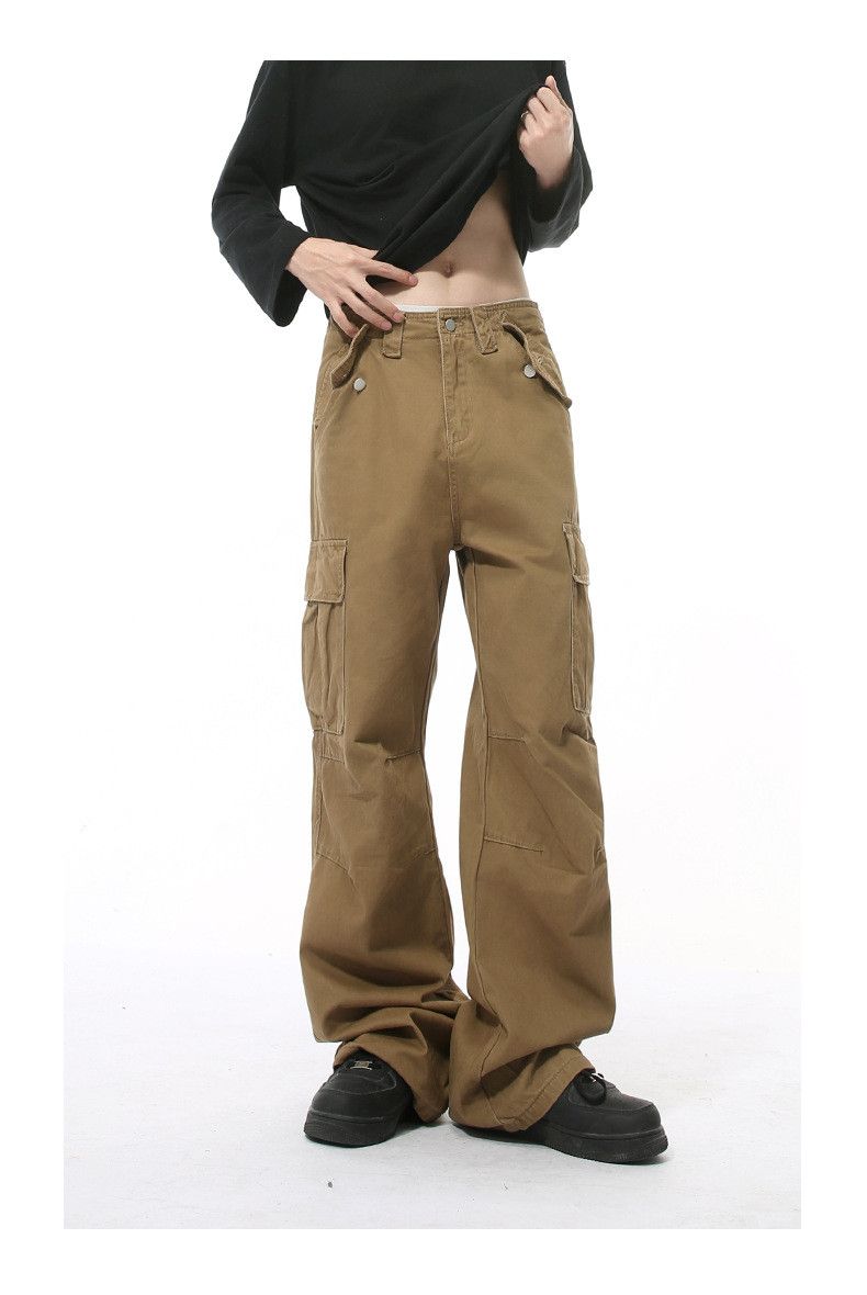 Japanese Brand × Jean American heavy retro straight loose casual cargo jeans Size US 34 / EU 50 - 2 Thumbnail
