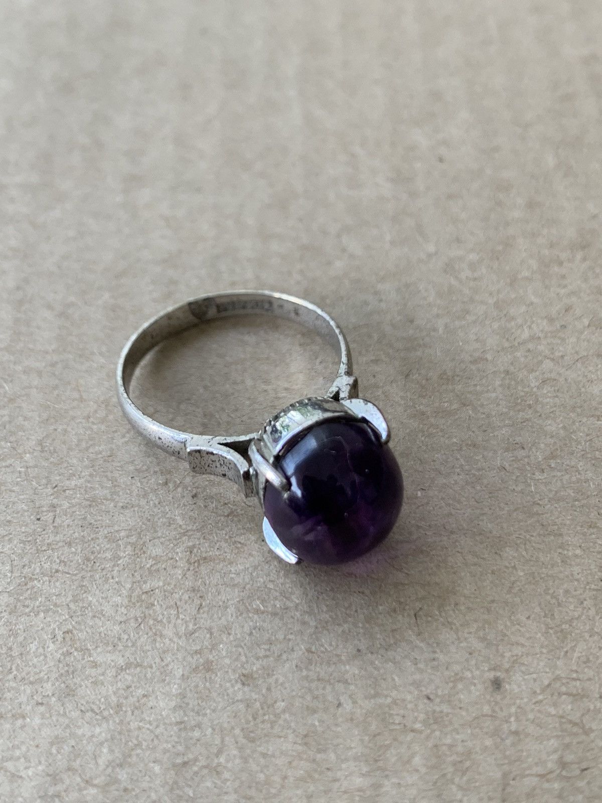 Jewelry VINTAGE AMETHYST WHITE GOLD 18k RING Size ONE SIZE - 5 Thumbnail