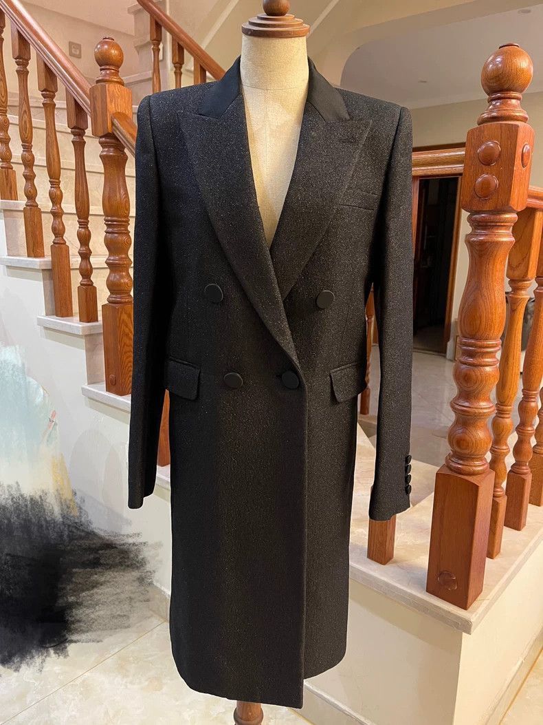 Saint Laurent Paris Saint Laurent Double-Breasted Overcoat-2506 Size US M / EU 48-50 / 2 - 1 Thumbnail