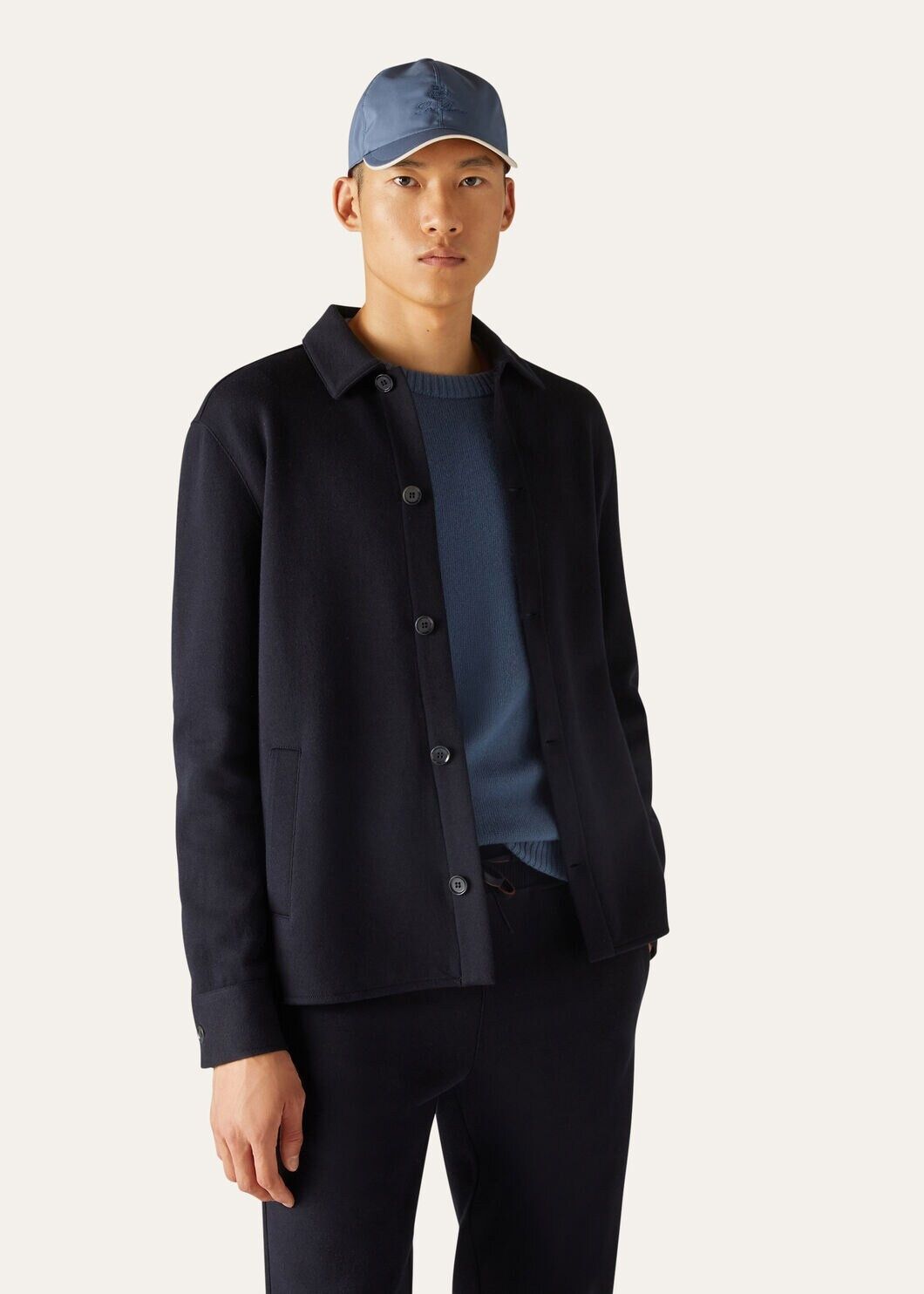 Loro Piana o1w1db10125 FAL7127 Whitney Jacket in Navy Blue Size US L / EU 52-54 / 3 - 4 Thumbnail