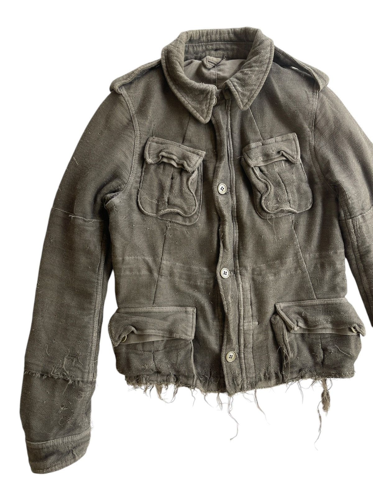 Maison MIHARA YASUHIRO AW05 Miharayasuhiro distressed Pattern cargo jacket Size M / US 6-8 / IT 42-44 - 6 Thumbnail