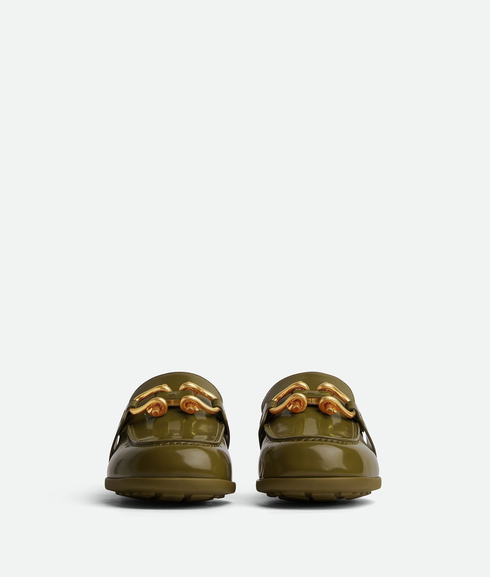 Bottega Veneta o1bcso1str0225 Monsieur Loafers in Olive Green Size US 7.5 / IT 37.5 - 2 Thumbnail