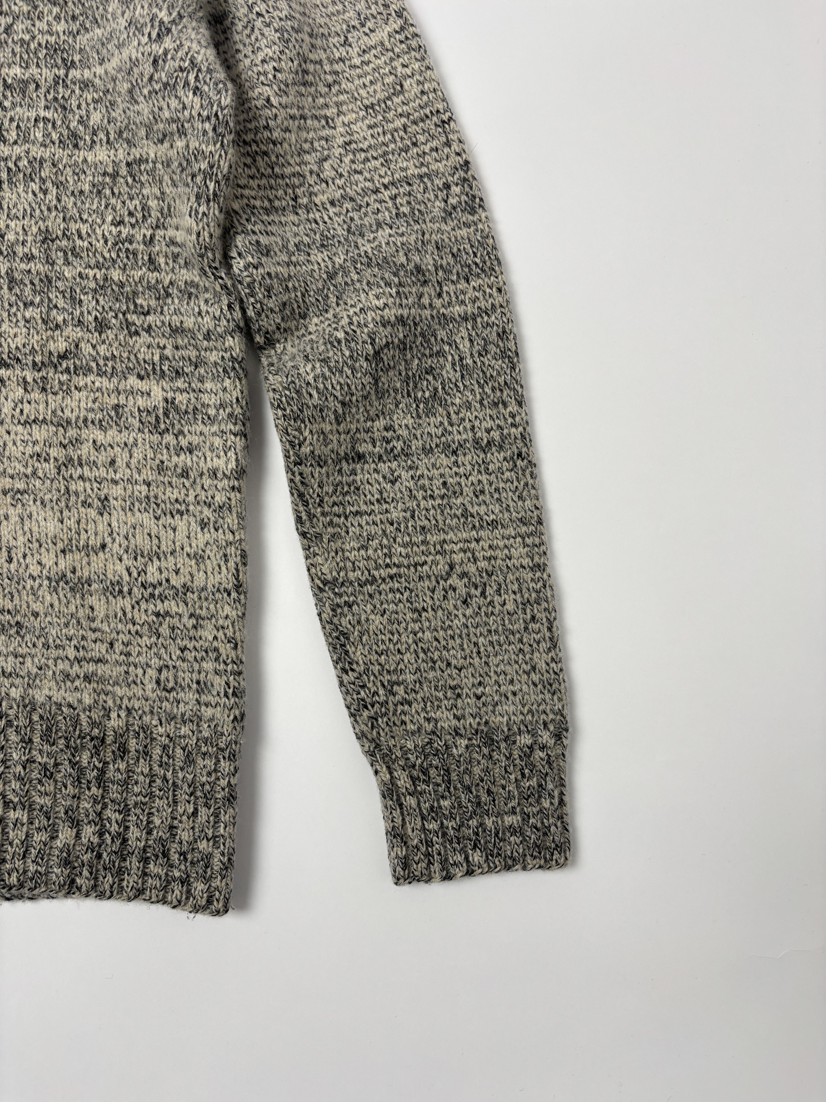 RRL Ralph Lauren RRL Grey Mélange Wool Turtleneck Sweater Heavy Knit Size US S / EU 44-46 / 1 - 4 Thumbnail